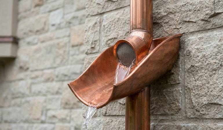 Custom Rainheads and Drainage
