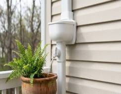 Completed rainhead and downpipe project